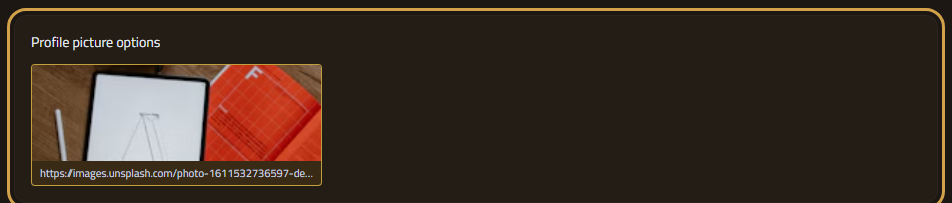 Logo upload section